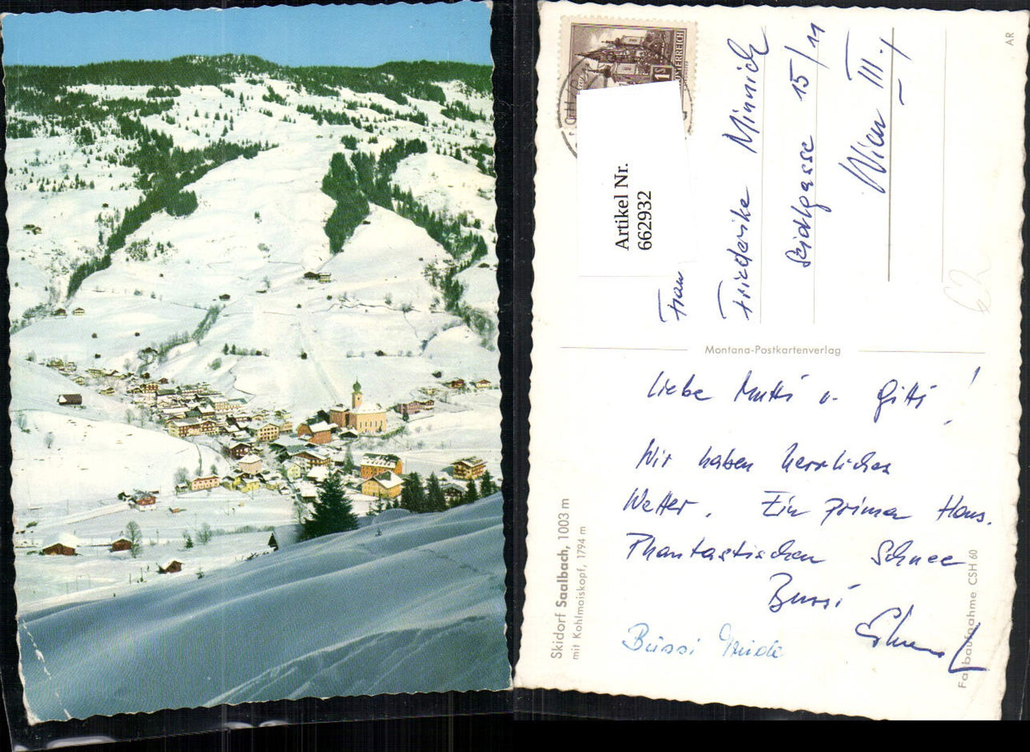 662932,Saalbach-Hinterglemm mit Kohlmaiskopf Winteransicht