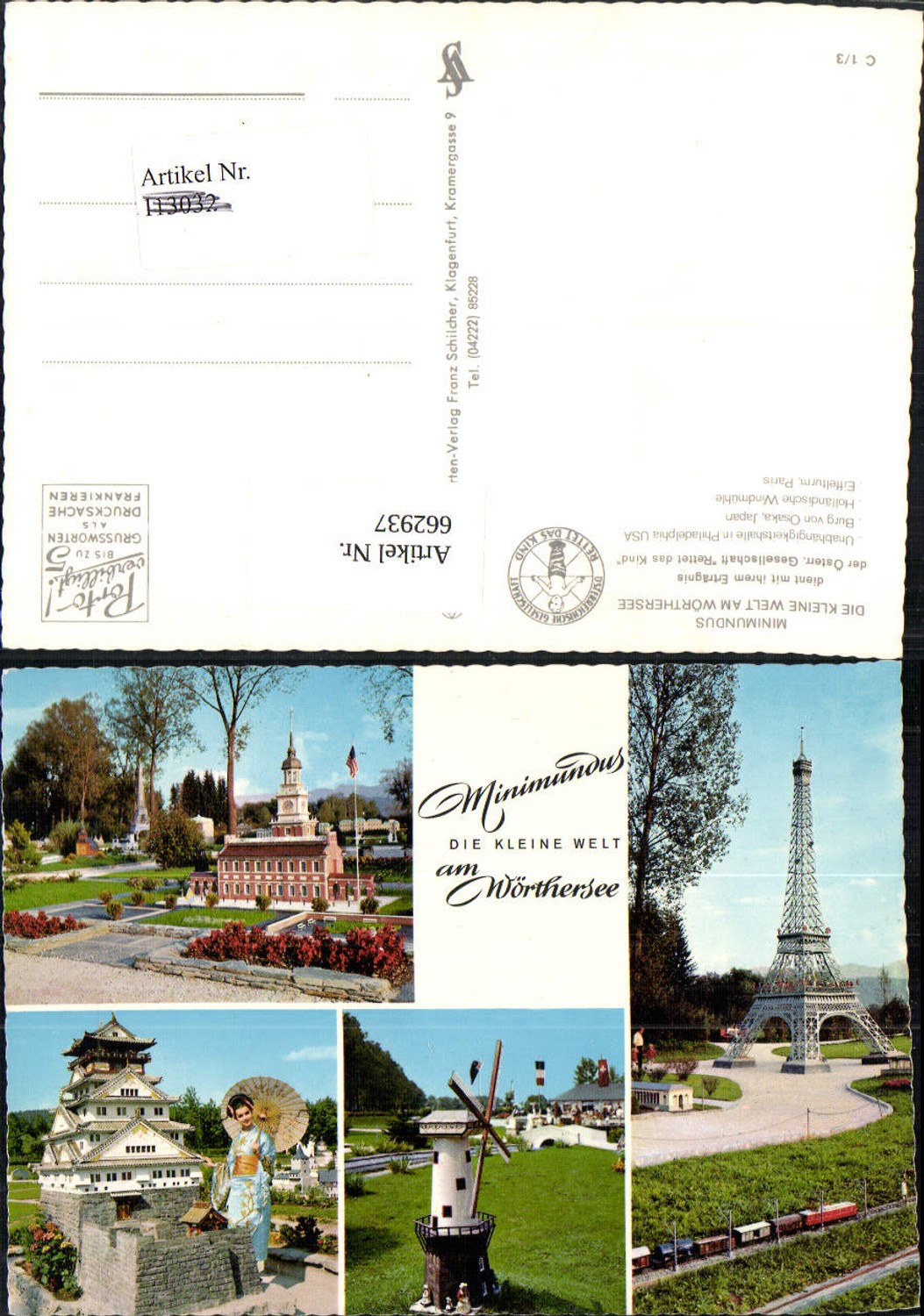 662937,Mehrbild Ak Klagenfurt am Wörthersee Minimundus