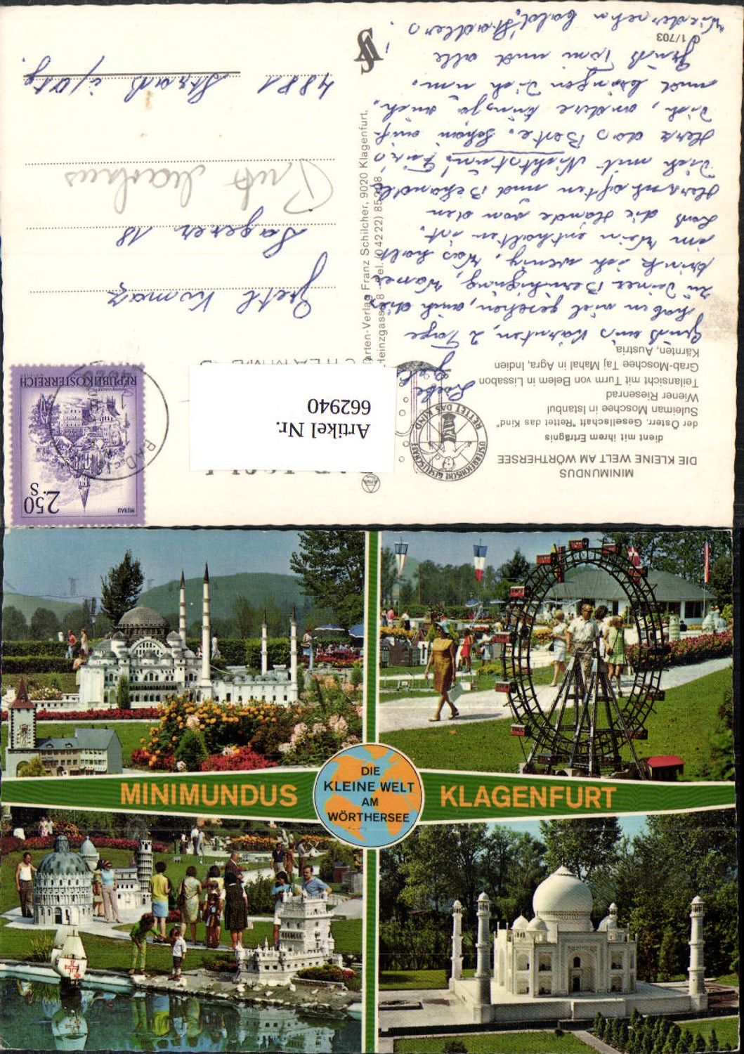 662940,Mehrbild Ak Klagenfurt am Wörthersee Minimundus
