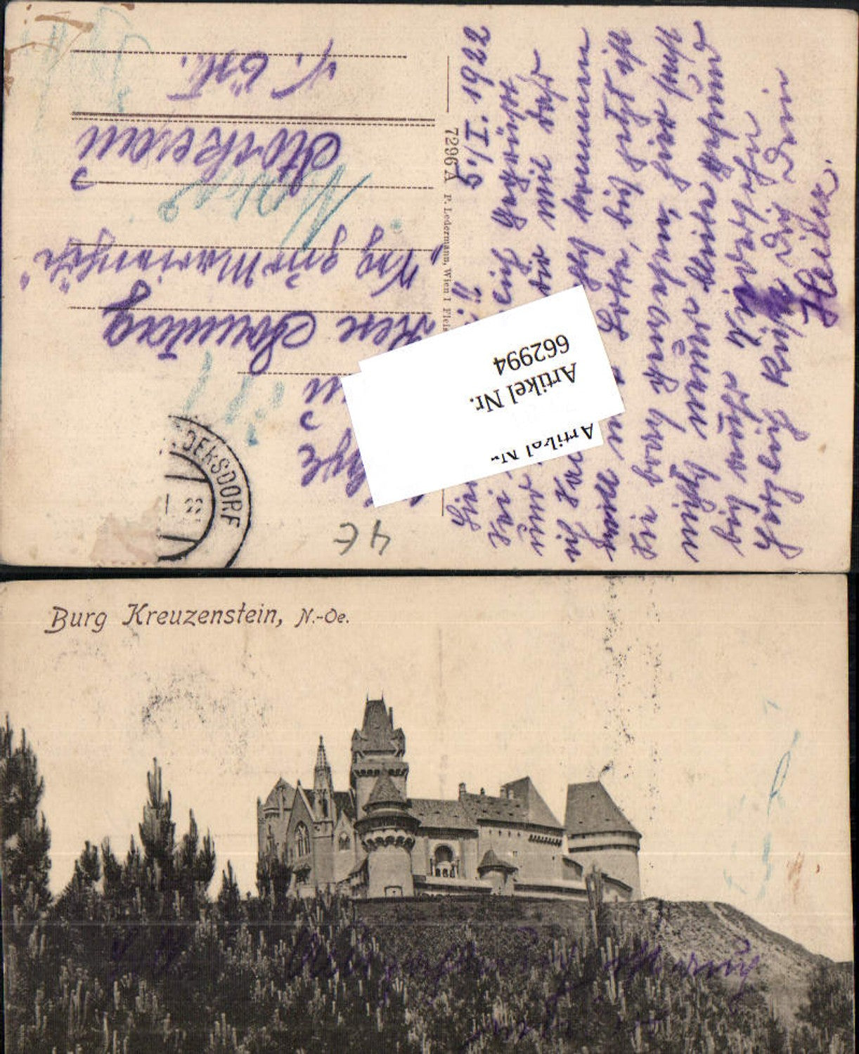 662994,Burg Kreuzenstein bei Korneuburg Leobendorf pub Ledermann 7296A