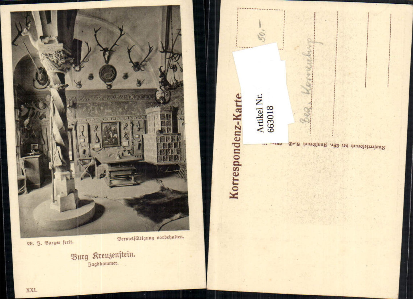 663018,W.J. Burger Burg Kreuzenstein Korneuburg Leobendorf Ofen Kachelofen