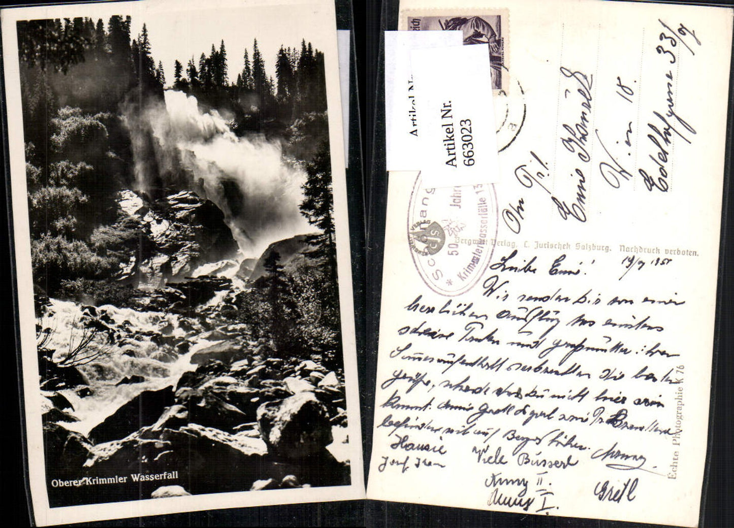 663023,Krimml im Pinzgau Wasserfall