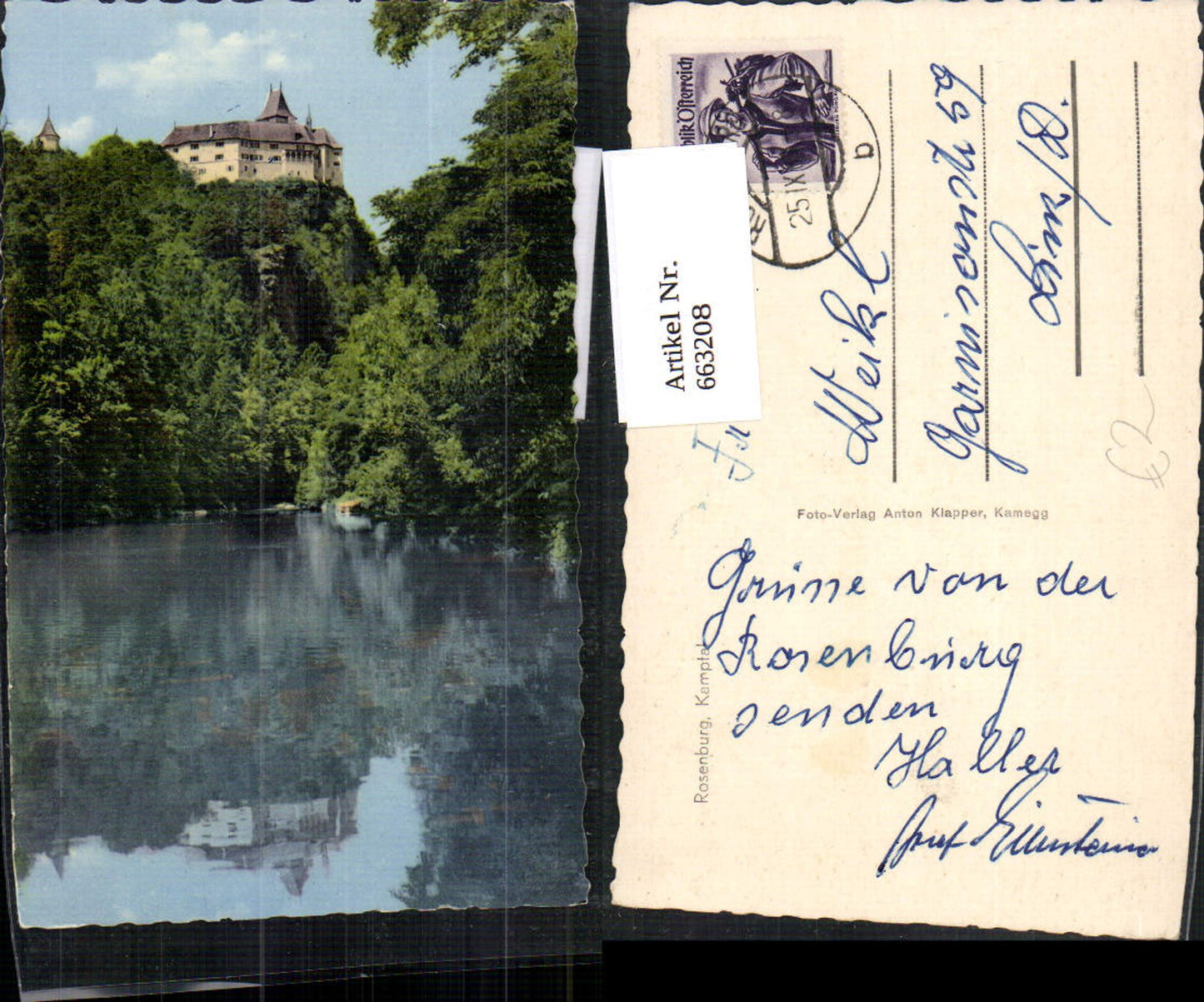 663208,Foto Ak Rosenburg Kamptal Rosenburg-Mold