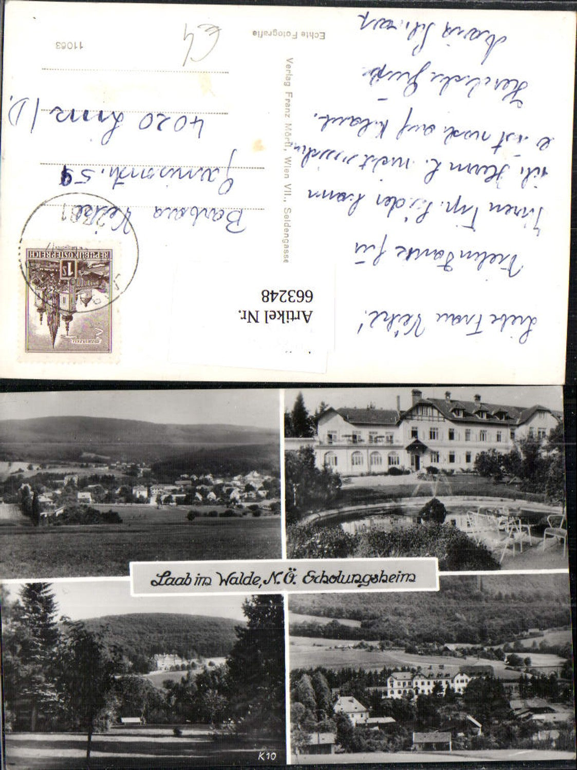 663248,Mehrbild Ak Laab im Walde Erholungsheim