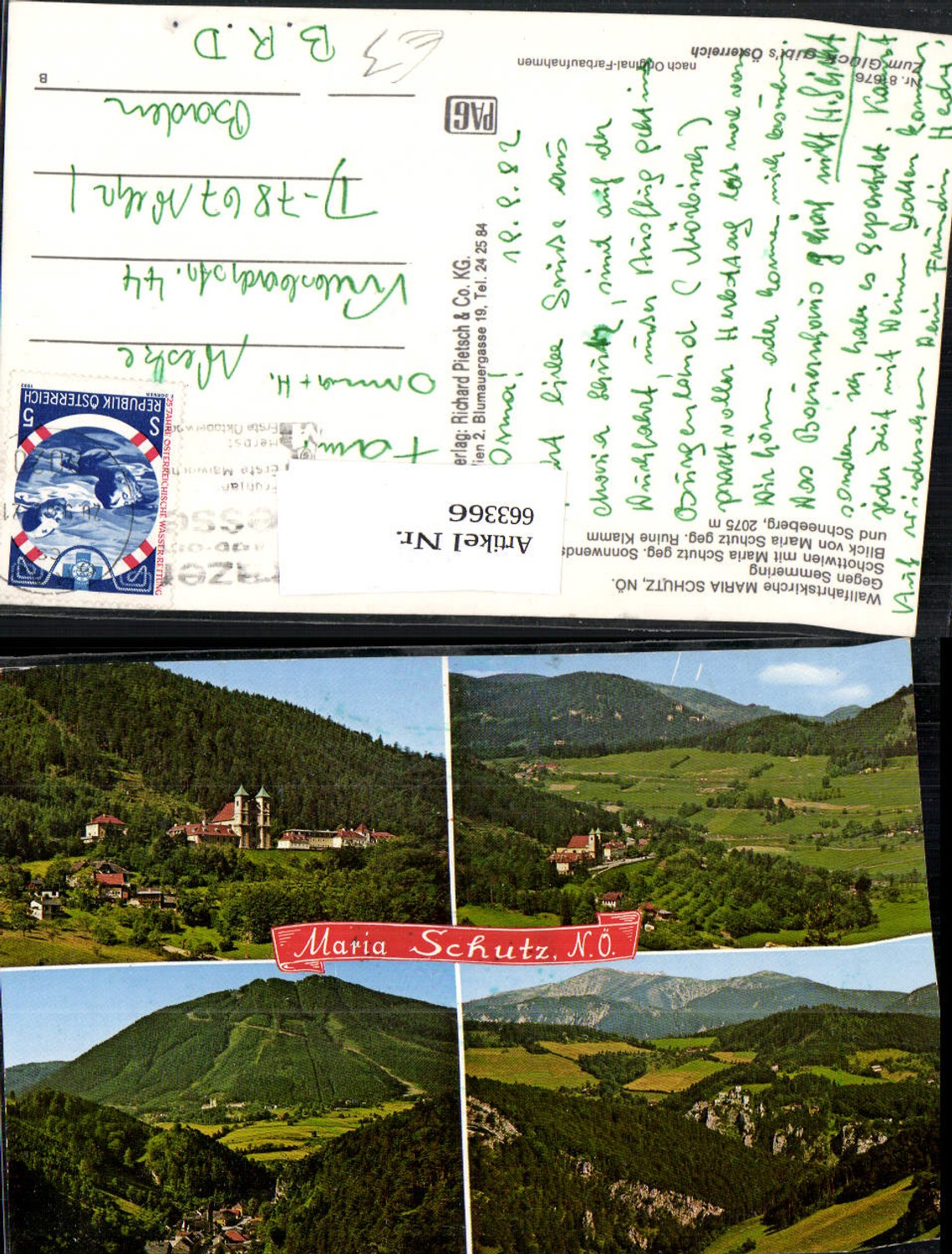 663366,Mehrbild Ak Schottwien Maria Schutz Wallfahrtskirche