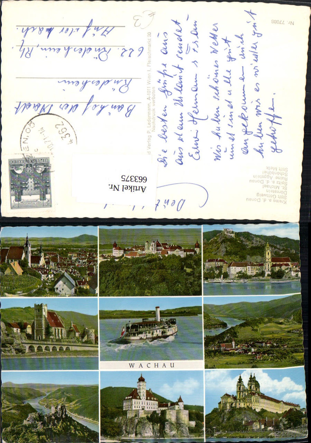 663375,Mehrbild Ak Wachau Krems a. d. Donau Dürnstein