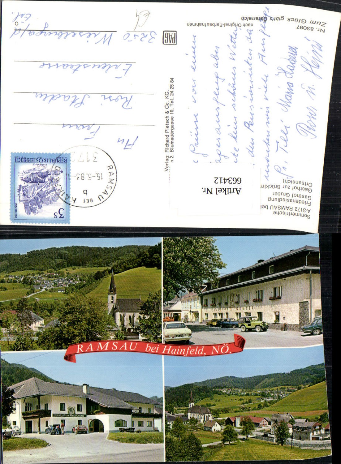 663412,Mehrbild Ak Ramsau b. Hainfeld Friedenssiedlung Gasthof Gruber