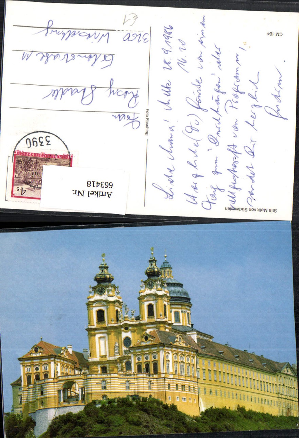 663418, Melk Abbey from the southwest