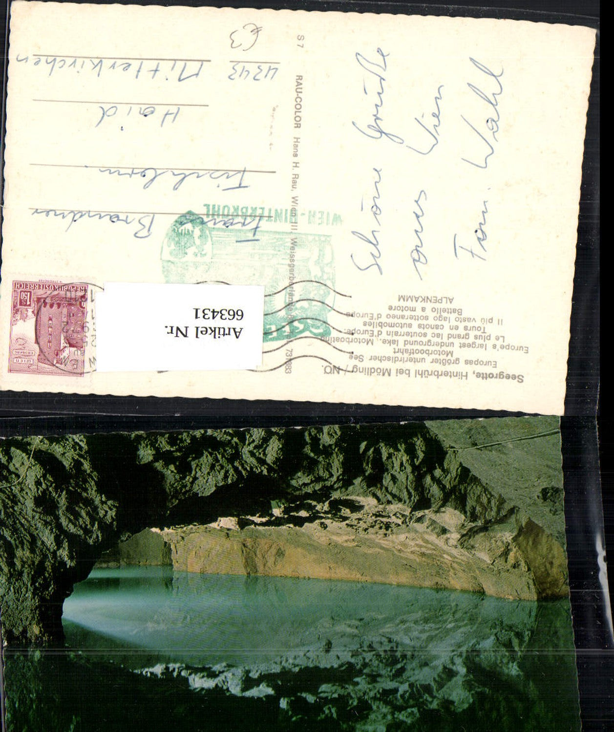 663431,Seegrotte Hinterbrühl b. Mödling