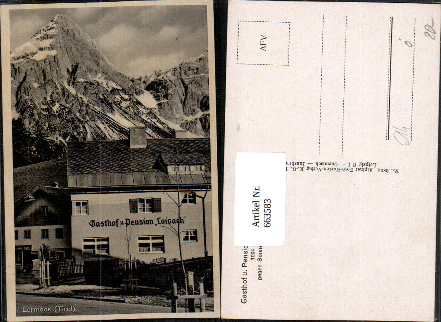 Alte Ansichtskarte – Old Postcard