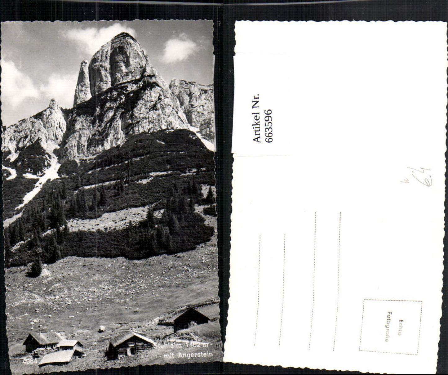 663596,Foto Ak Stuhlalm mit Angerstein Annaberg im Lammertal Annaberg-Lungötz