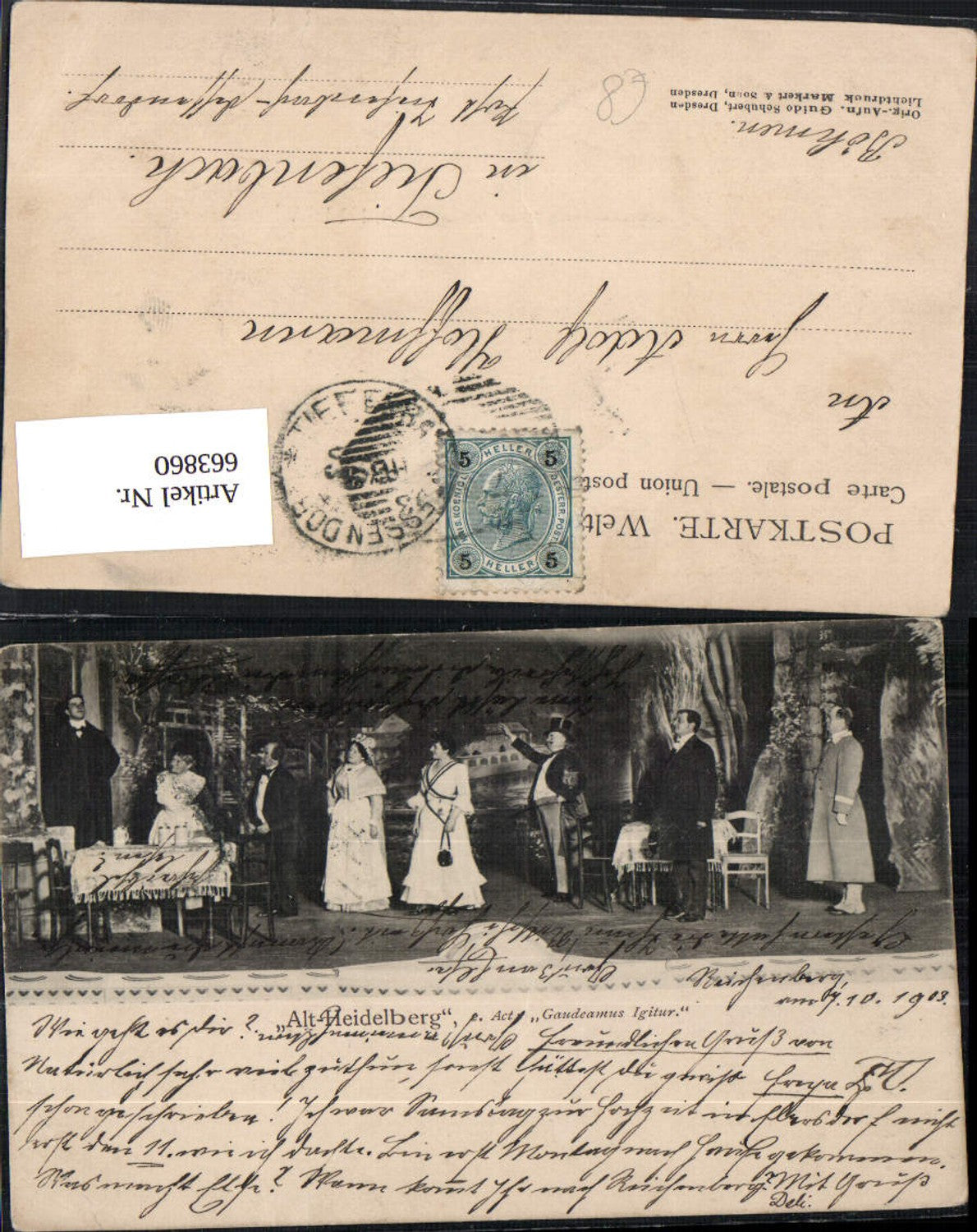 Alte Ansichtskarte – Old Postcard