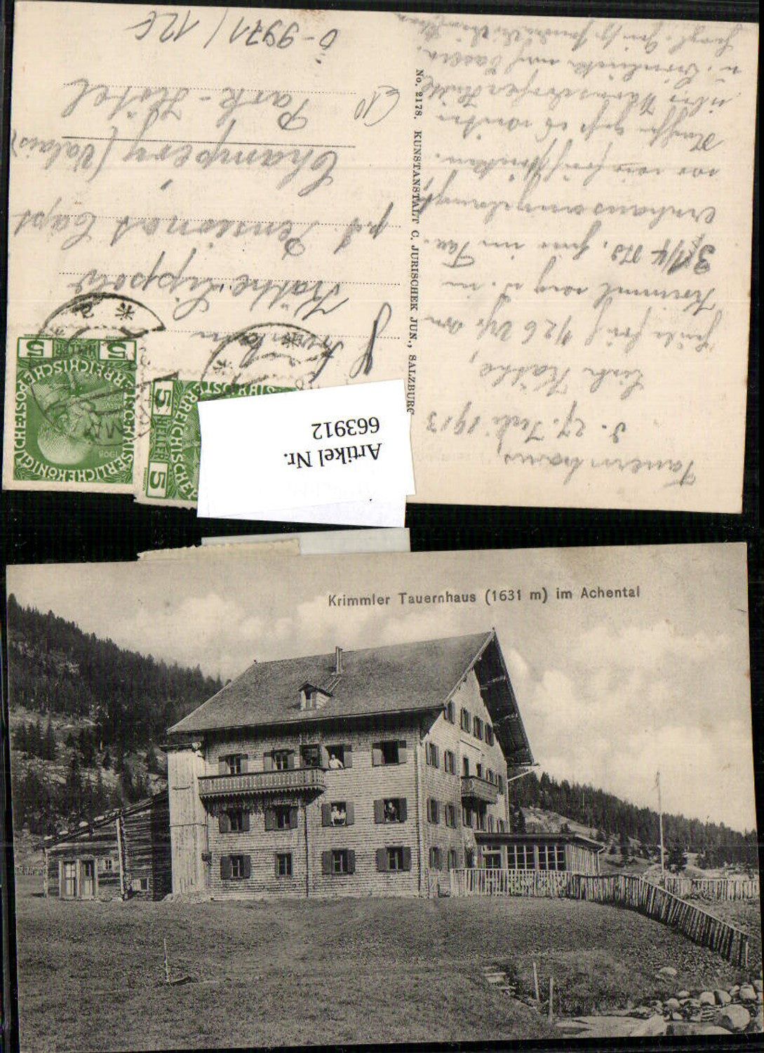 663912,Krimmler Tauernhaus Krimml Achental b. Zell am See 1913