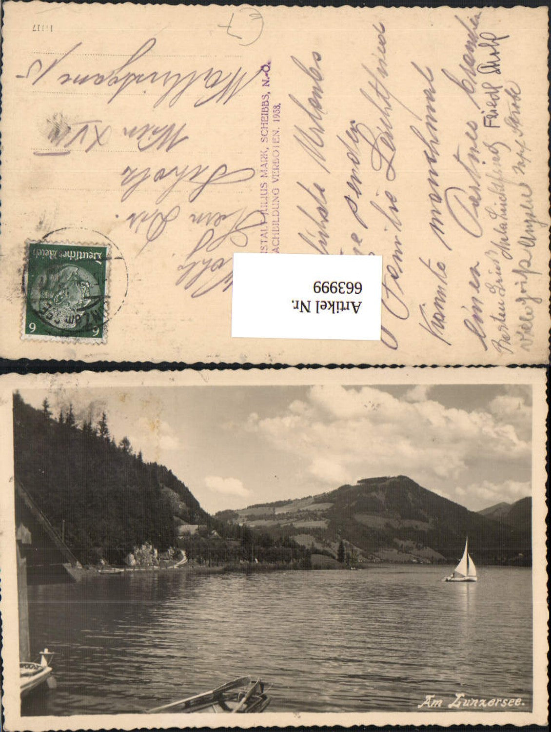 663999,tolle Foto-AK Lunzersee Lunz am See pub Julius Mark