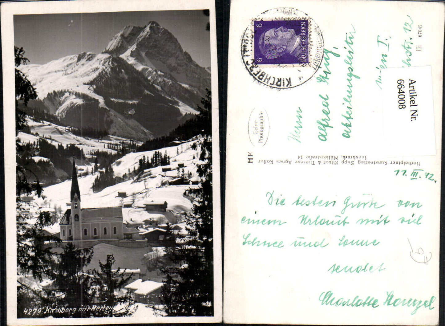 Alte Ansichtskarte – Old Postcard