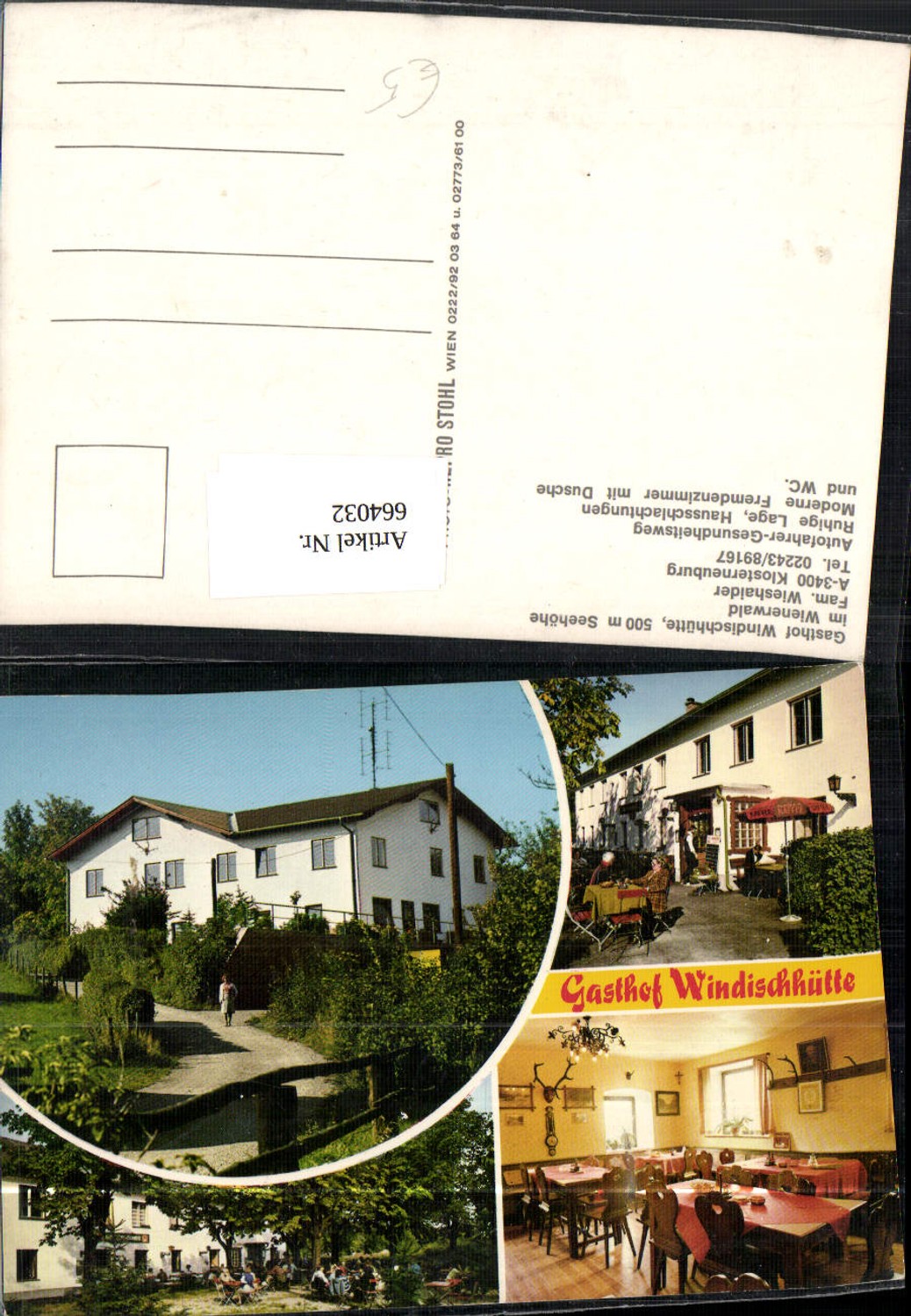664032,Mehrbild Ak Klosterneuburg Gasthof Windischhütte