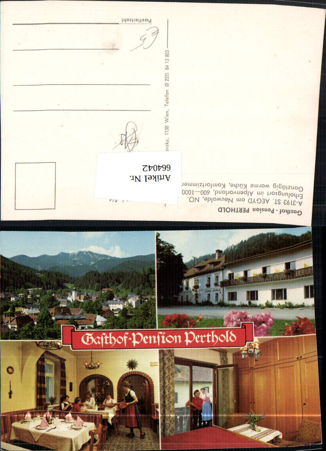 664042,St Aegyd a. Neuwalde Gasthof Pension Perthold