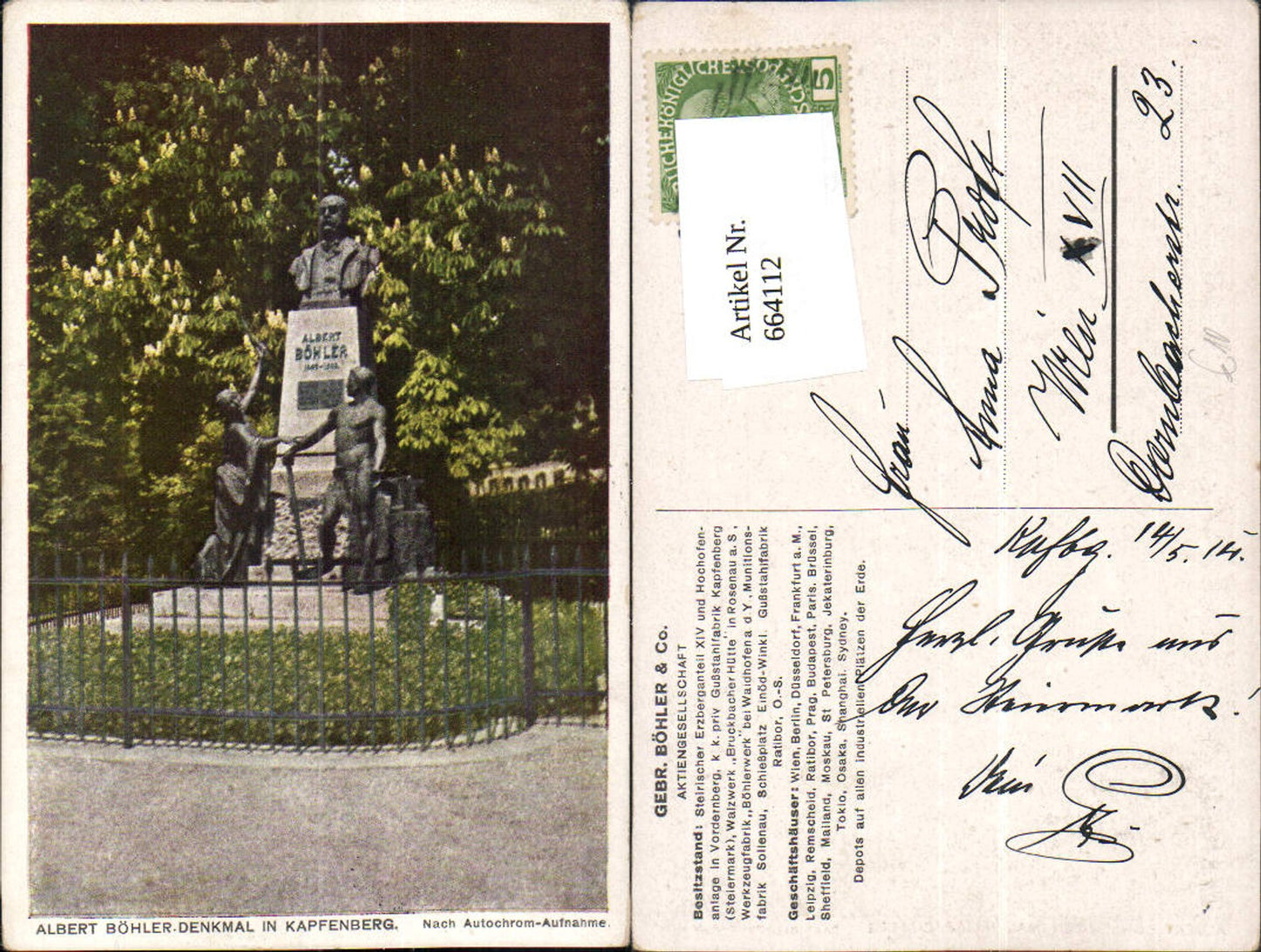 Alte Ansichtskarte – Old Postcard