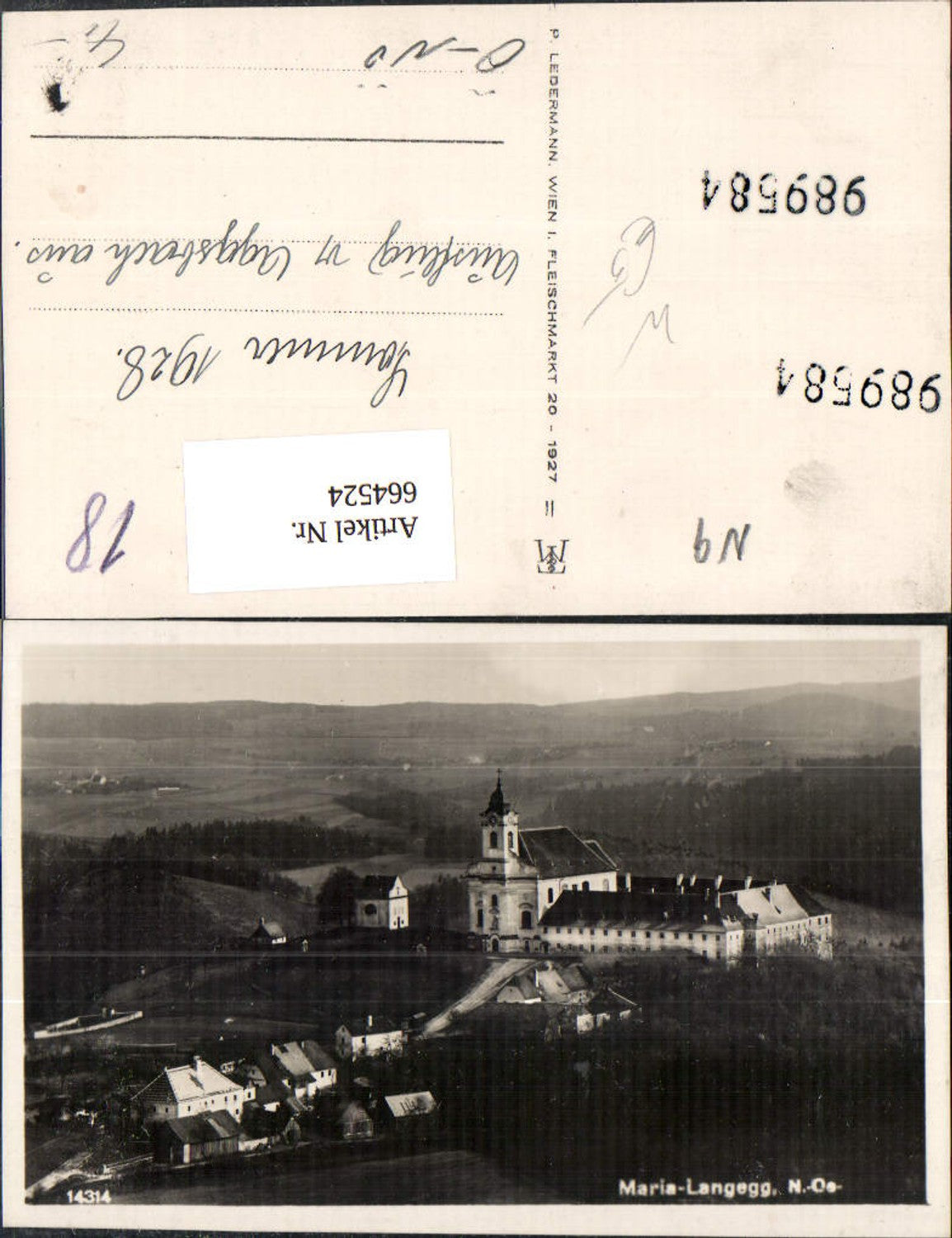 664524,Foto Ak Maria Langegg Bergern im Dunkelsteinerwald