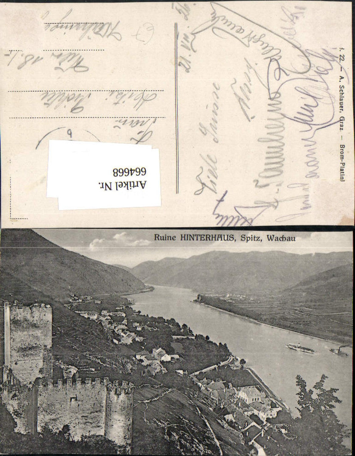 664668,Ruine Hinterhaus Spitz Wachau