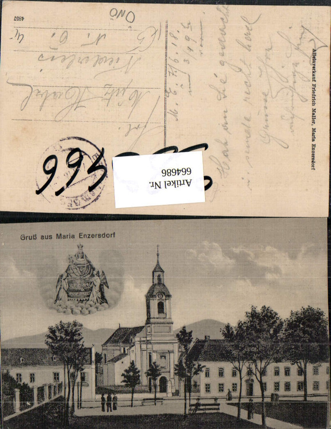 664686,Litho Maria Enzersdorf Gnadenmutter