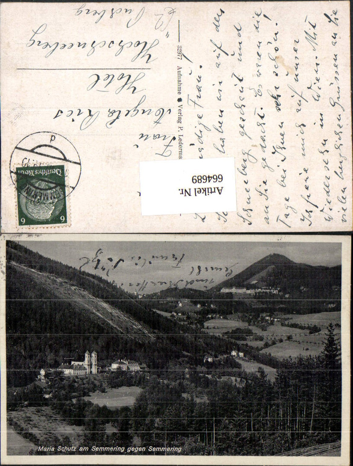 664689,Schottwien Maria Schutz a. Semmering geg. Semmering