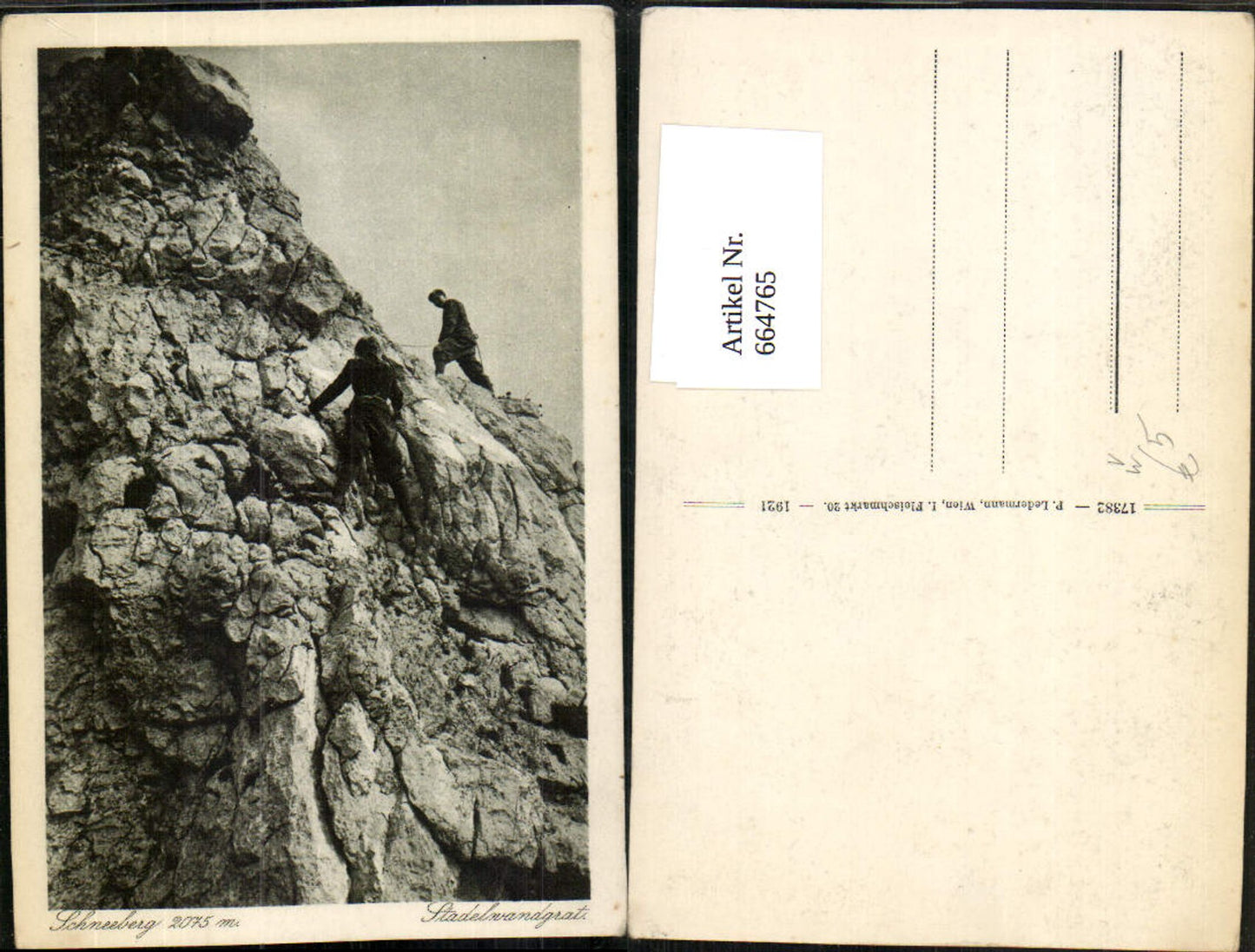 664765,Stadelwandgrat Bergsteigen Reichenau Hirschwang an der Rax pub P. Ledermann 17382