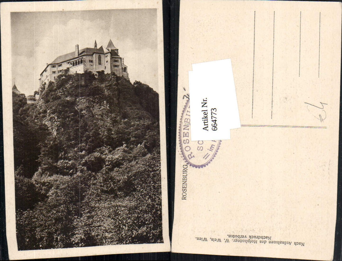 664773,Burg Rosenburg Rosenburg-Mold