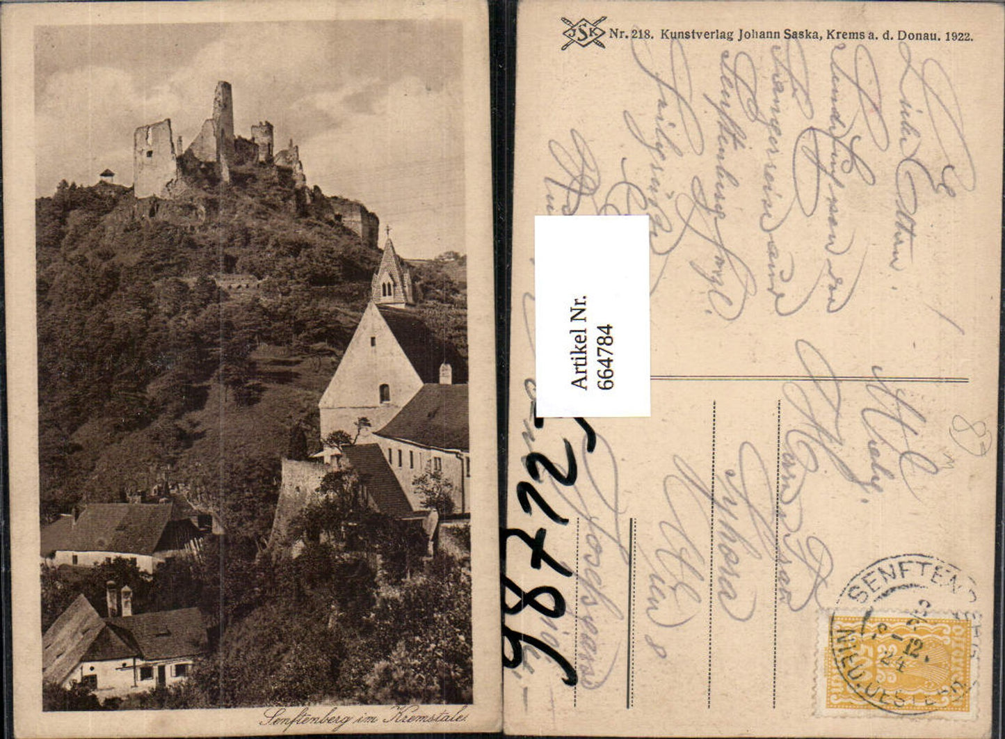 664784,Senftenberg i. Kremstale