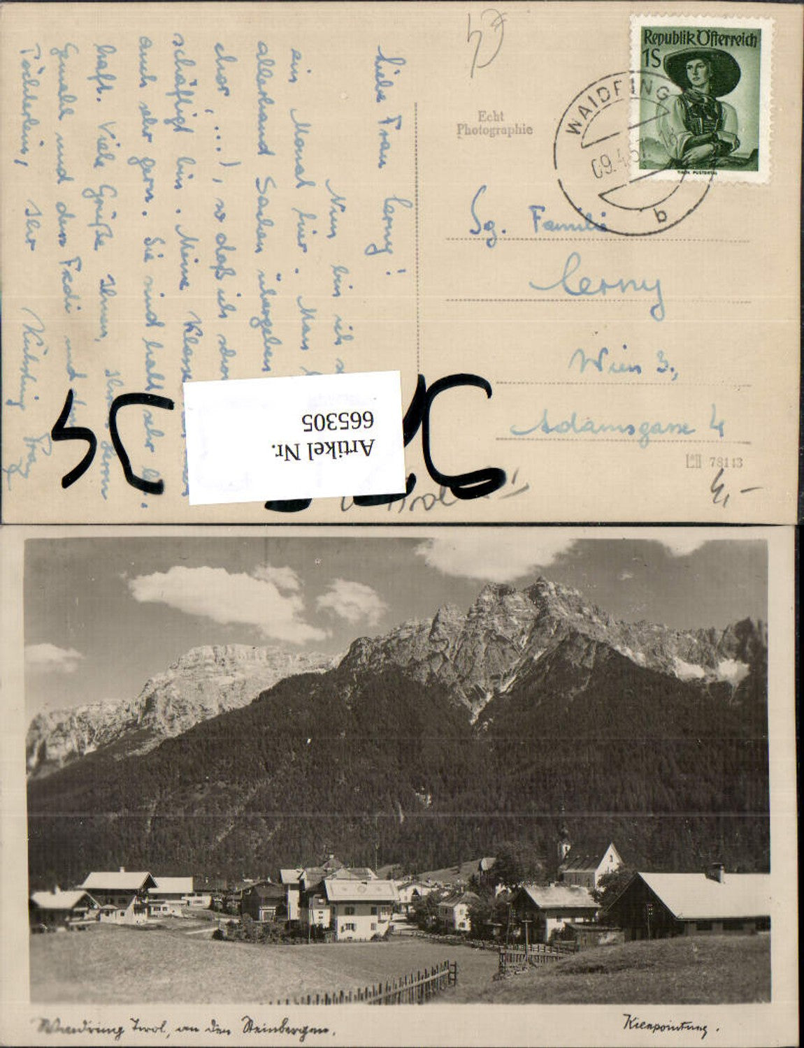Alte Ansichtskarte – Old Postcard