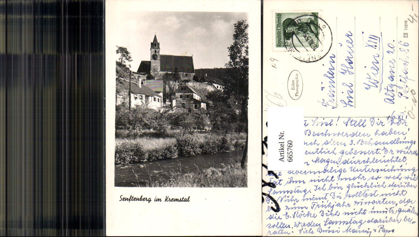665760,Foto Ak Senftenberg im Kremstal