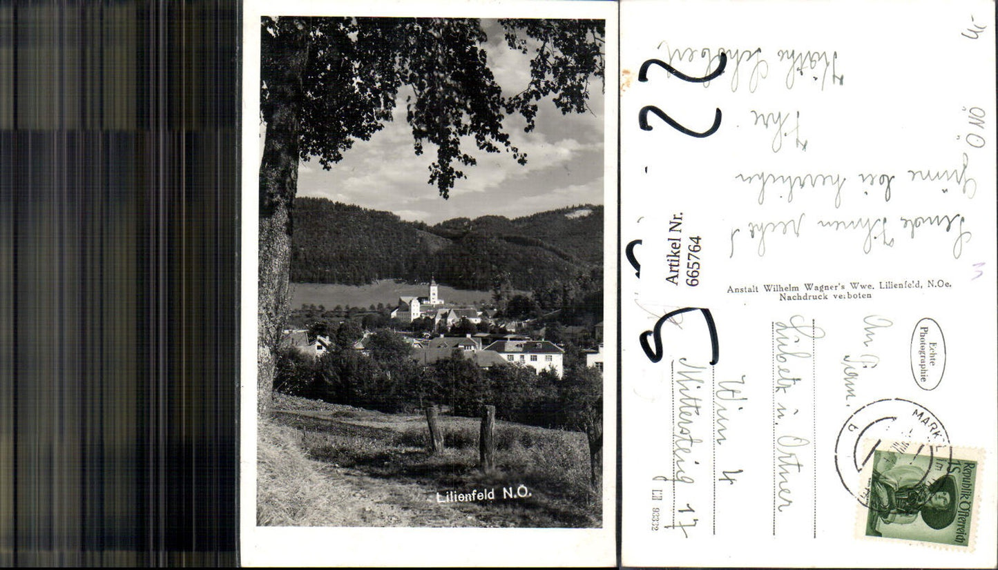 665764,Foto Ak Lilienfeld Ansicht