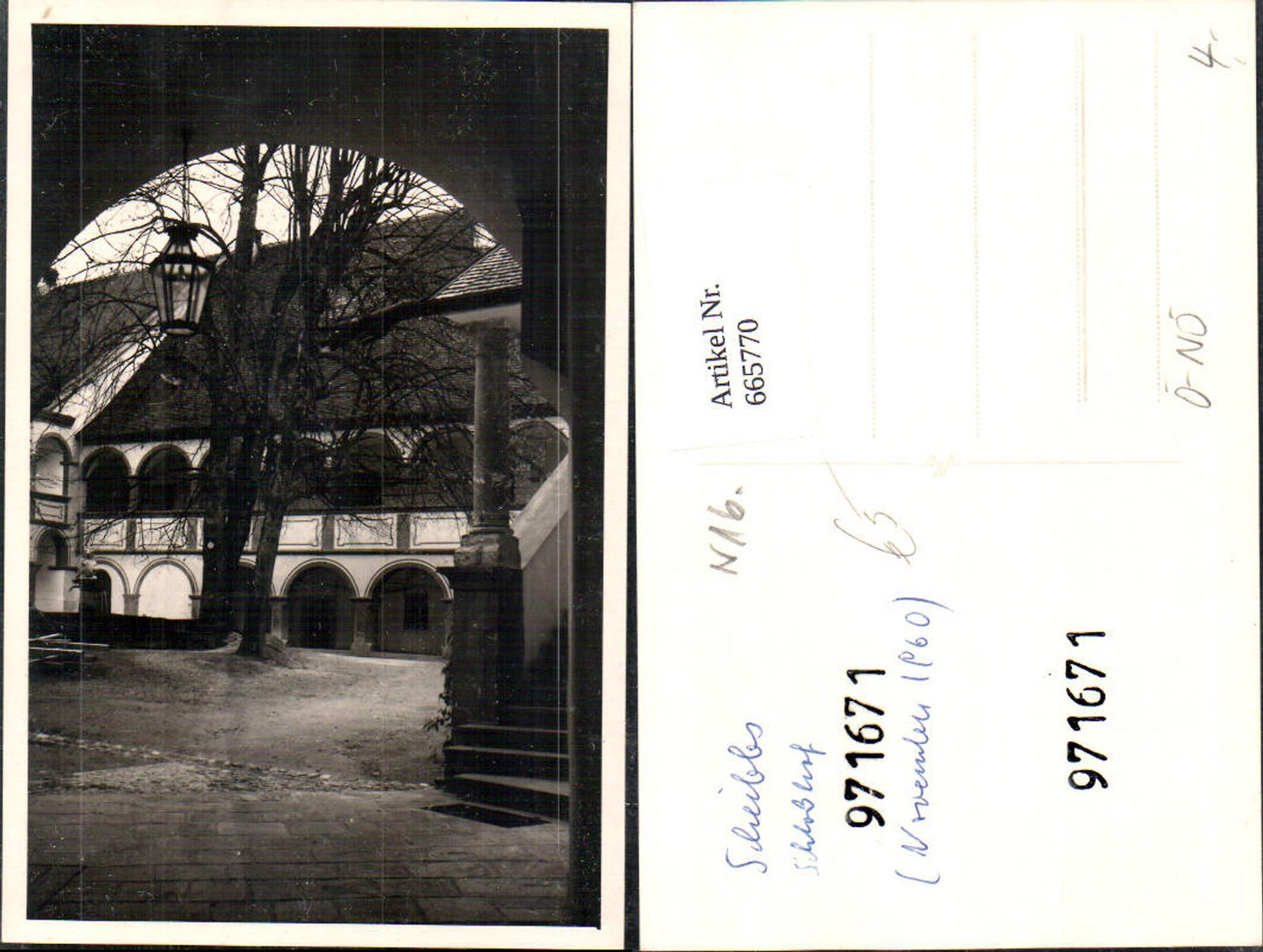 665770,Foto Ak Scheibbs Schlosshof