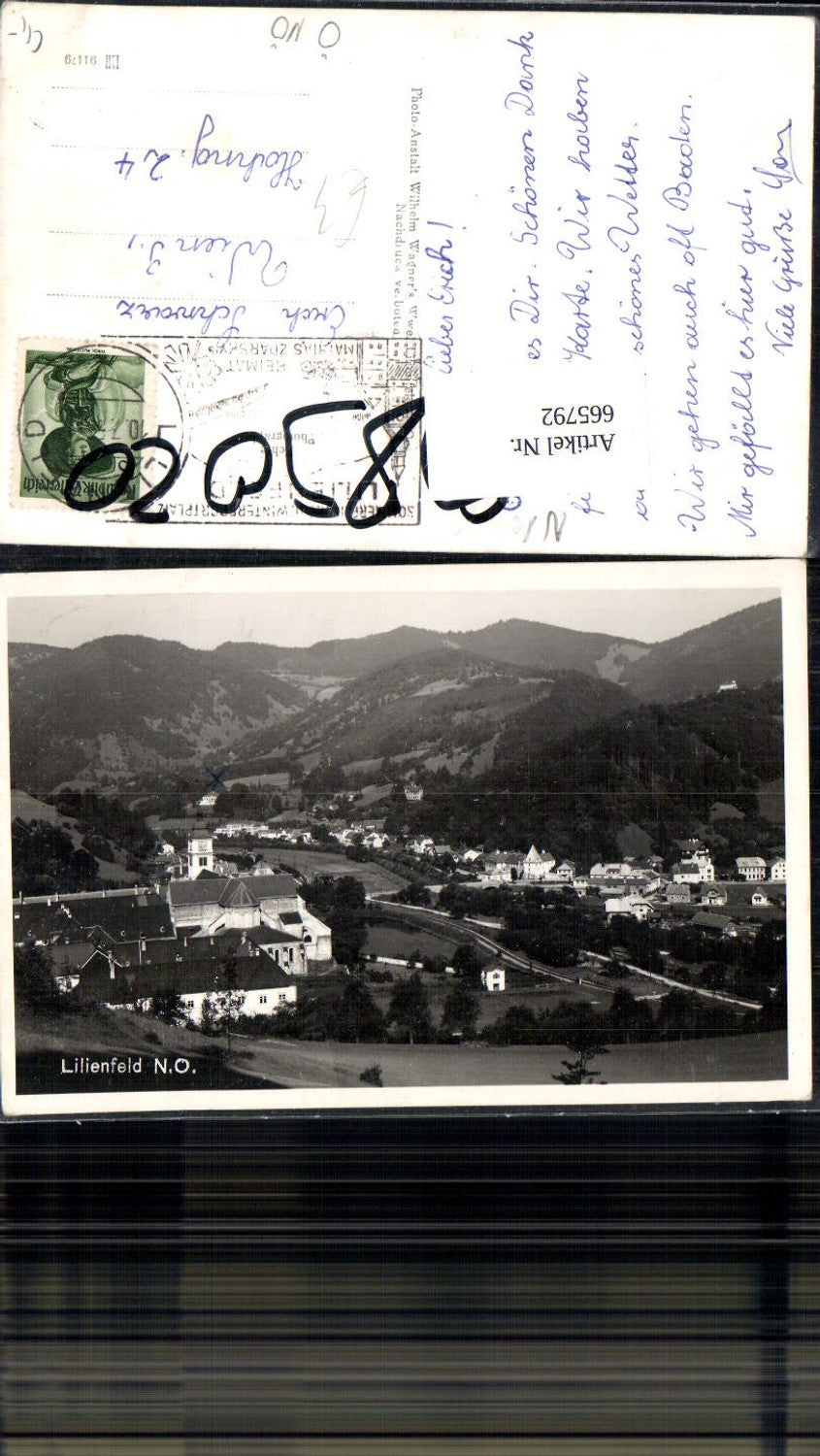 665792,Foto Ak Lilienfeld Ansicht mit Stift