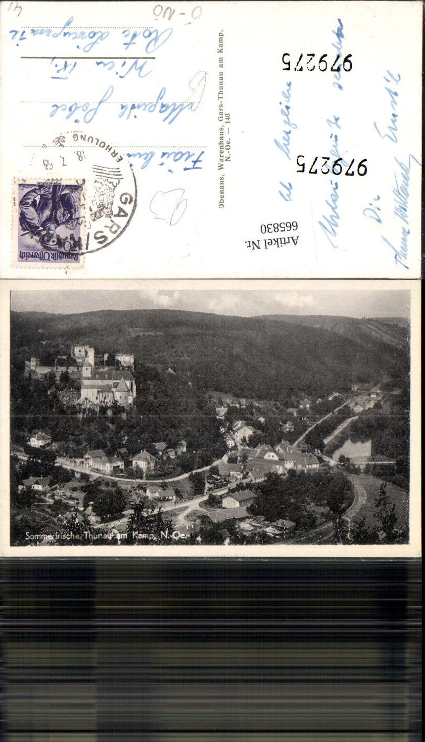 665830,Foto Ak Thunau a. Kamp Gars am Kamp Ansicht