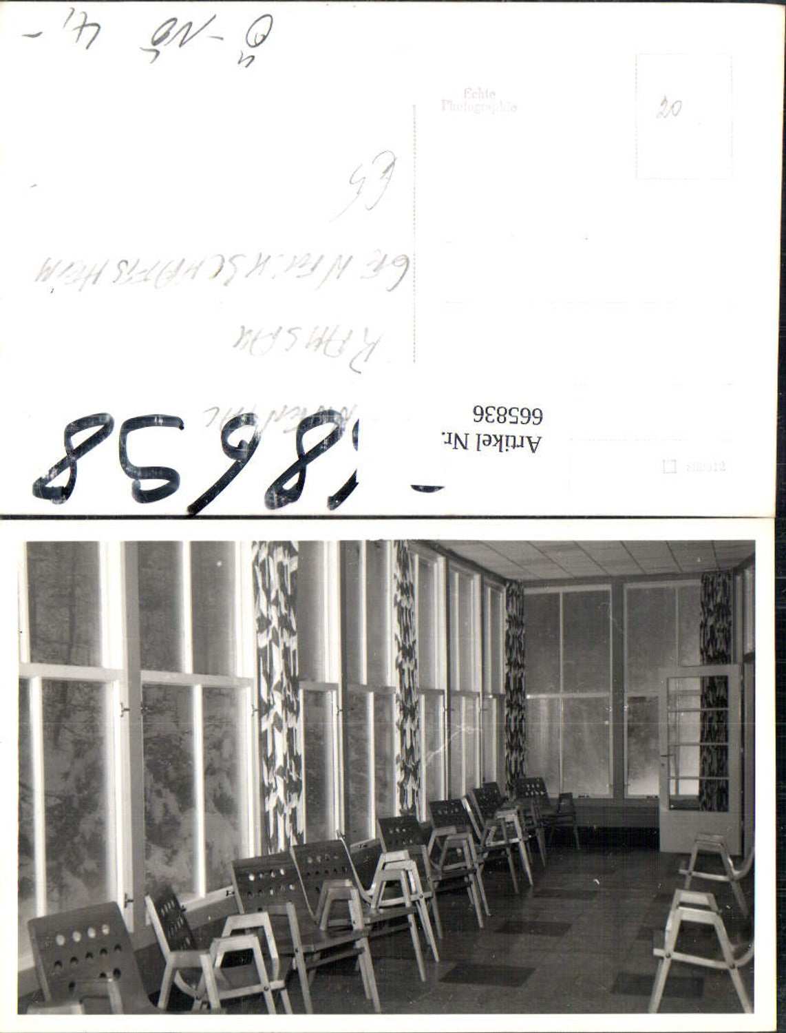 665836,Foto Ak Ramsau Annental Gewerkschaftsheim Innenansicht