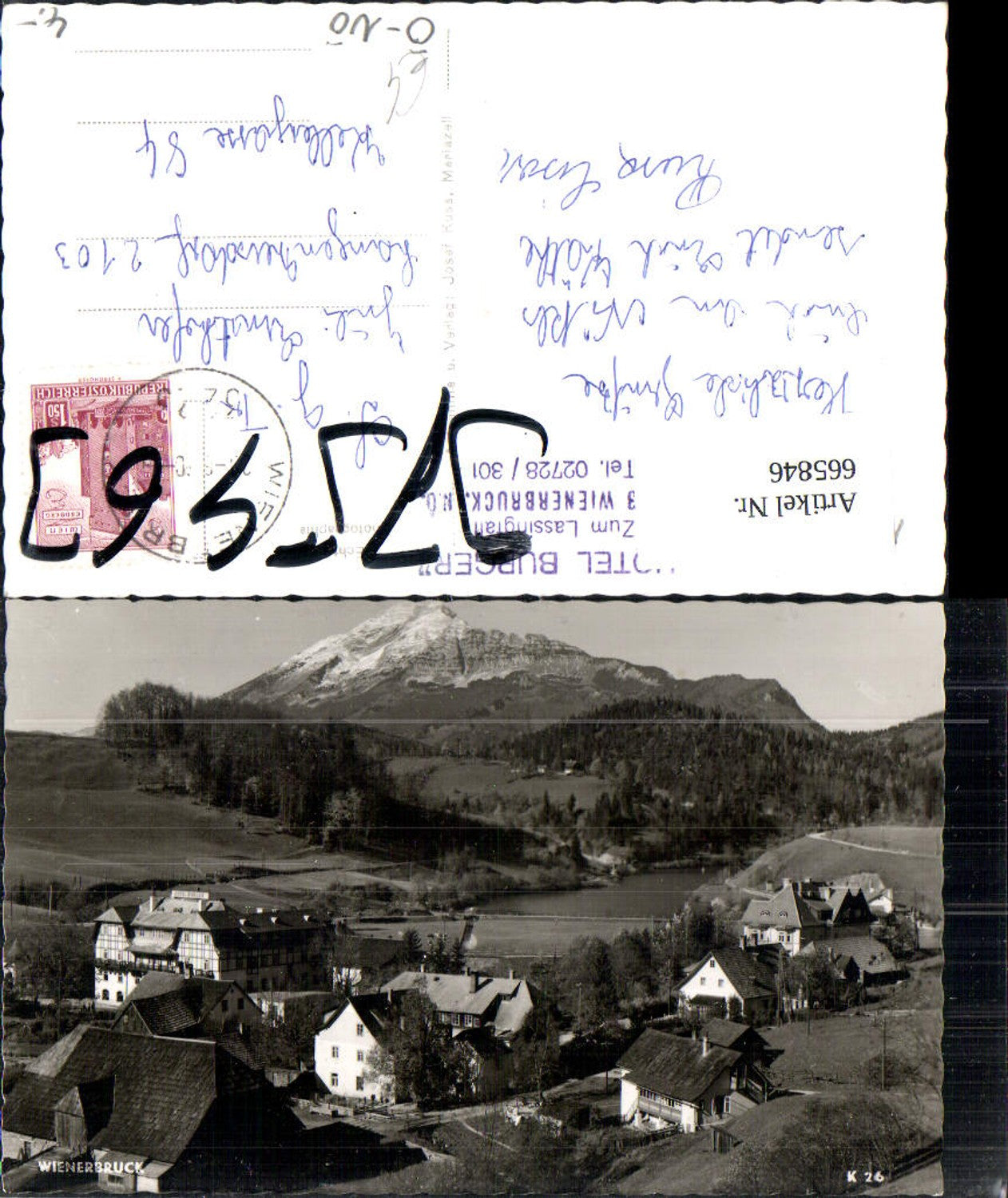 665846,Foto Ak Annaberg Wienerbruck Ansicht