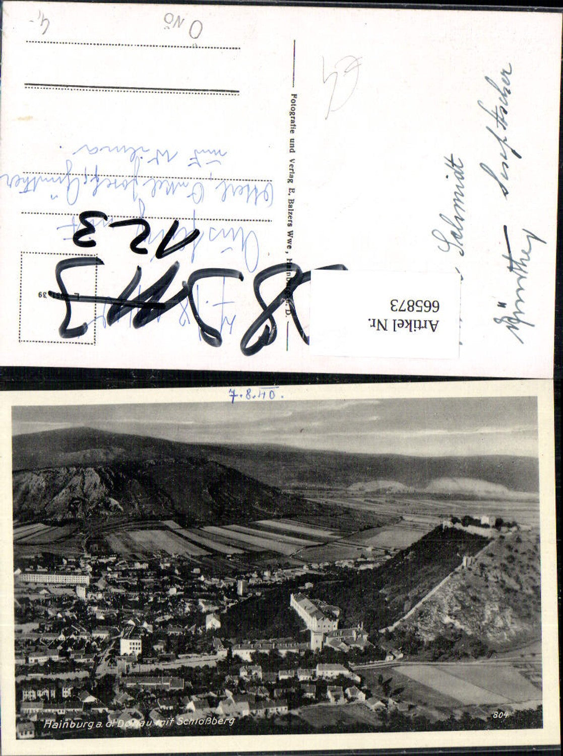 665873,Hainburg a. d. Donau mit Schlossberg