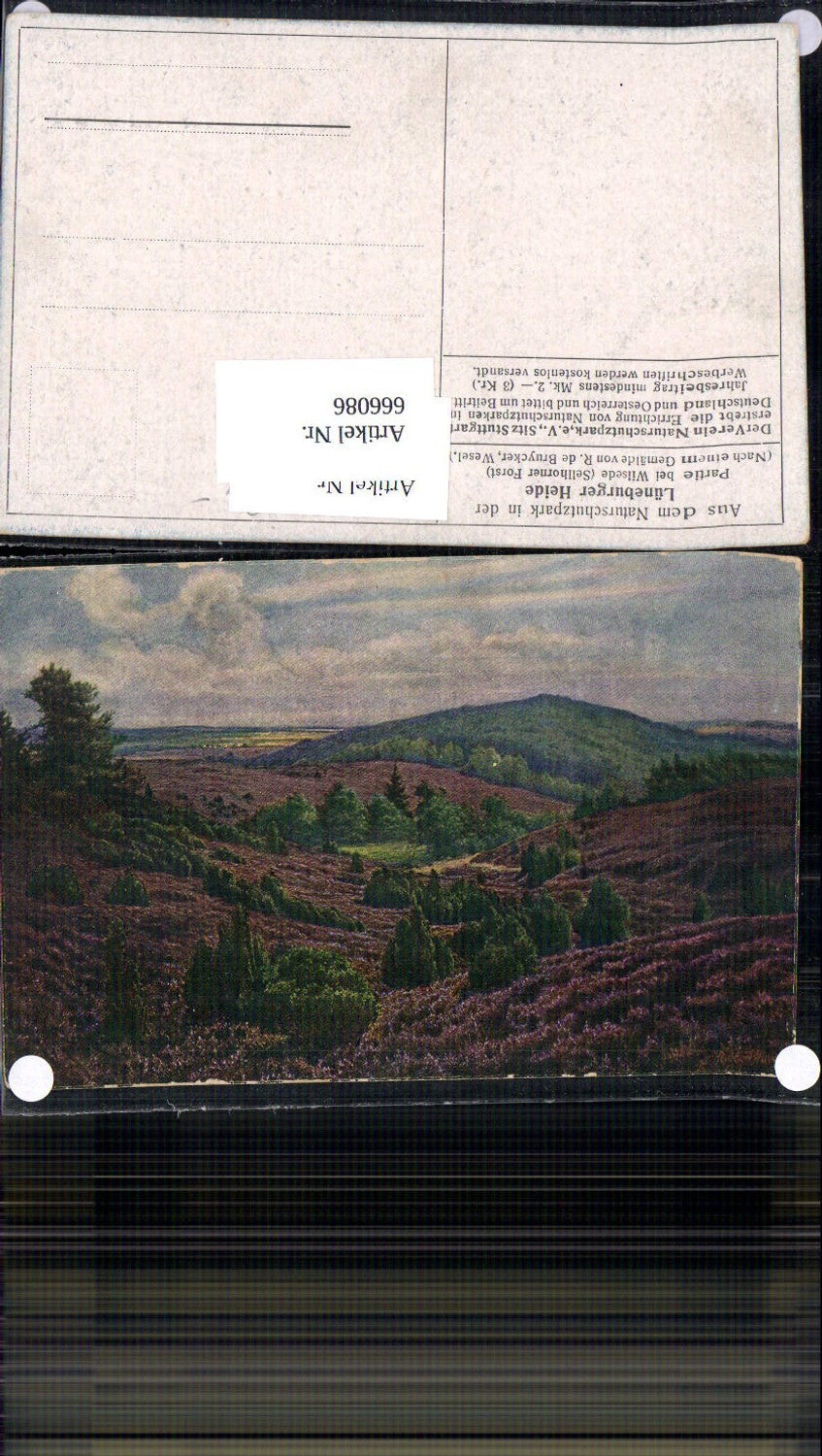 666086,R. de Bruycker Lüneburger Heide Partie b. Wilsede Sellhorner Forst