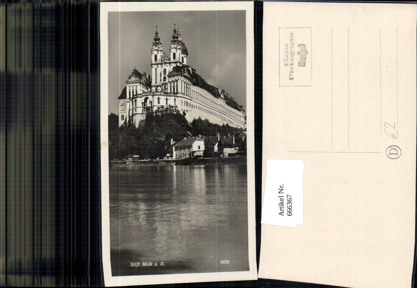 666367, Photo Ak Melk Abbey on the Danube