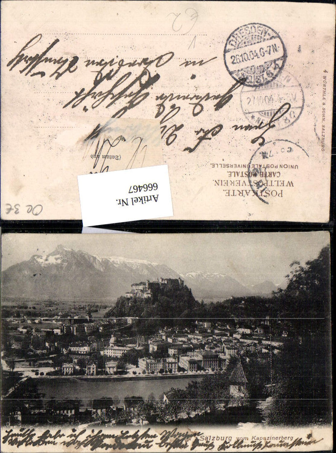 666467,Salzburg v. Kapuzinerberg pub Würthle Sohn 4