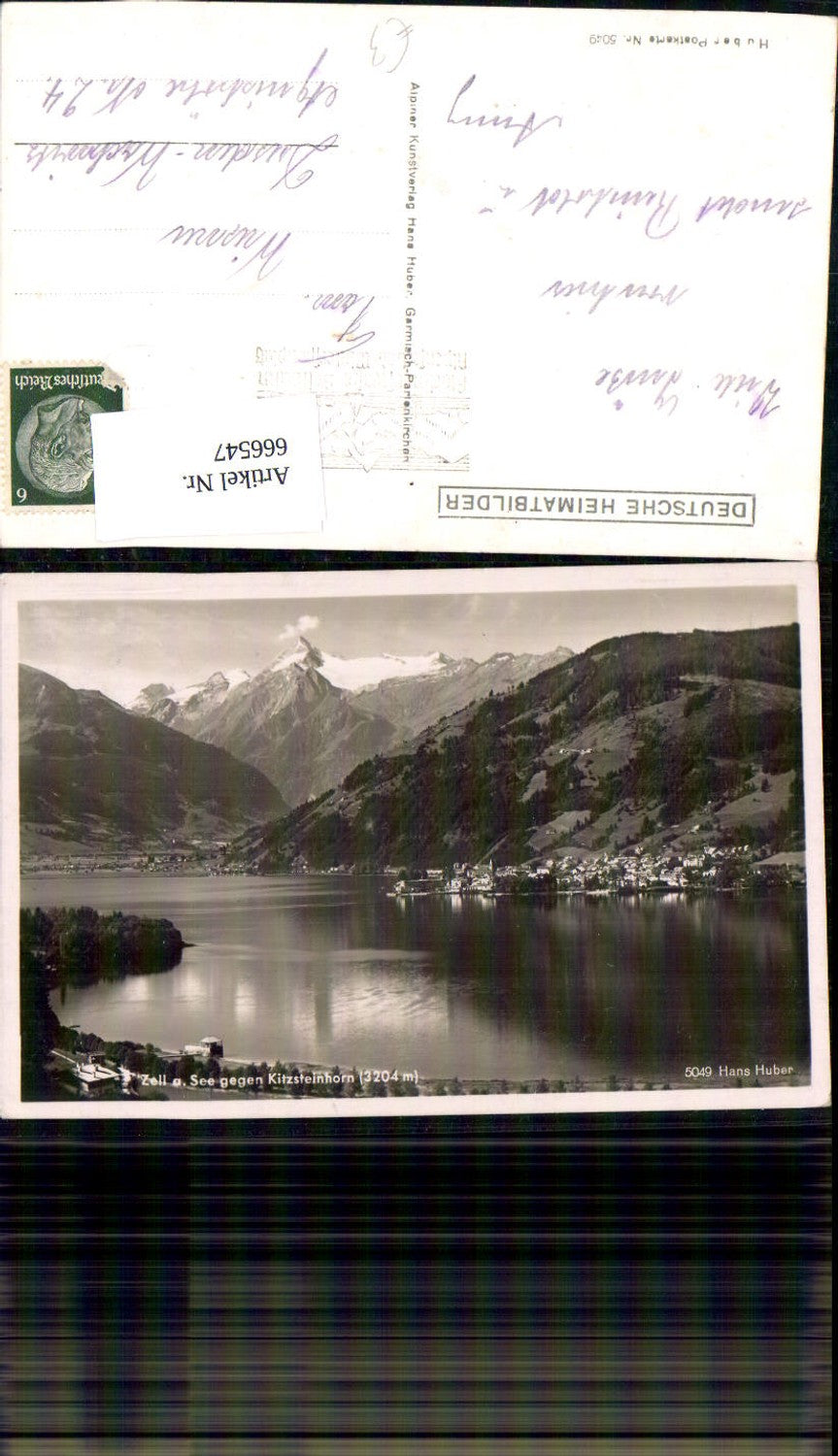 666547,Foto Ak Zell am See geg. Kitzsteinhorn