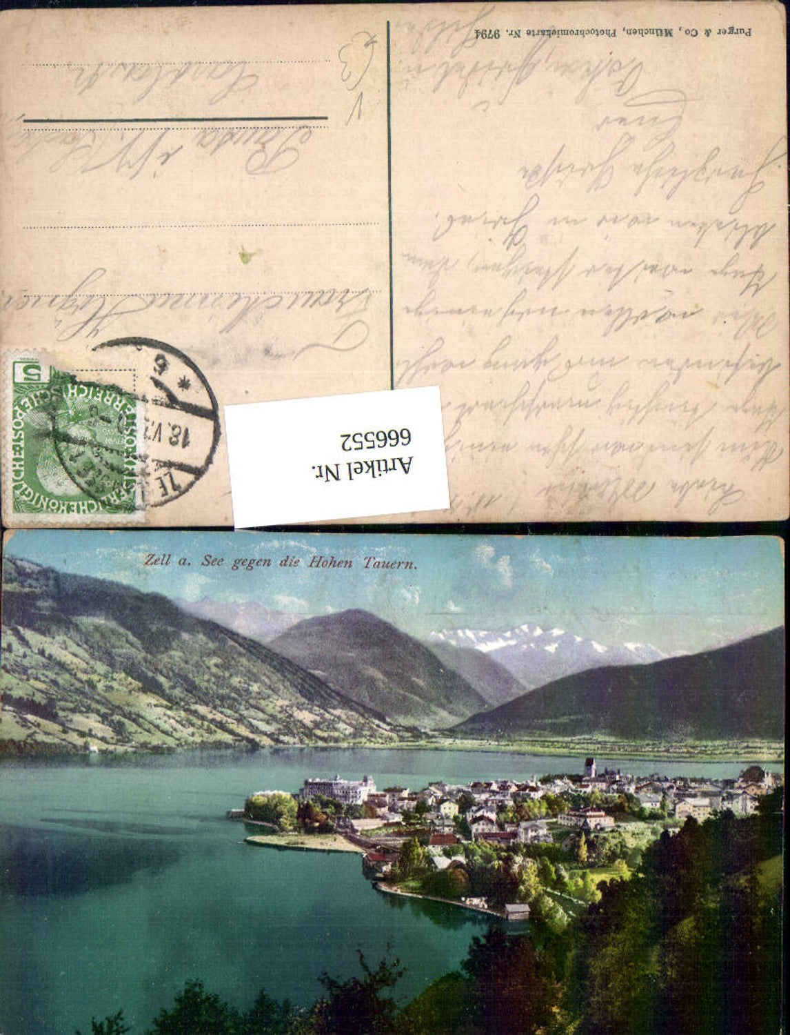 666552,Zell am See geg. d. Hohen Tauern pub Purger Co 9794