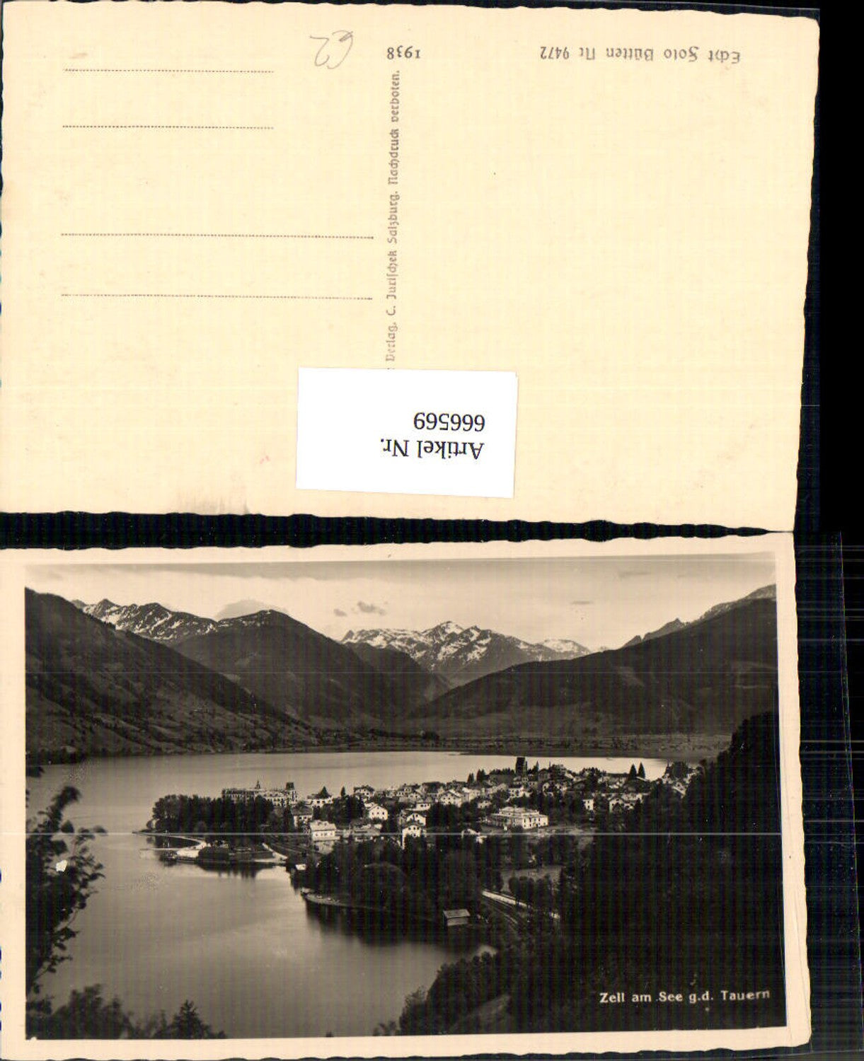 666569,Foto Ak Zell am See geg. d. Tauern