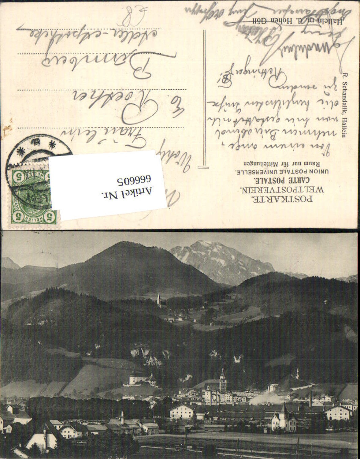 666605,Hallein m. d. Hohen Göll