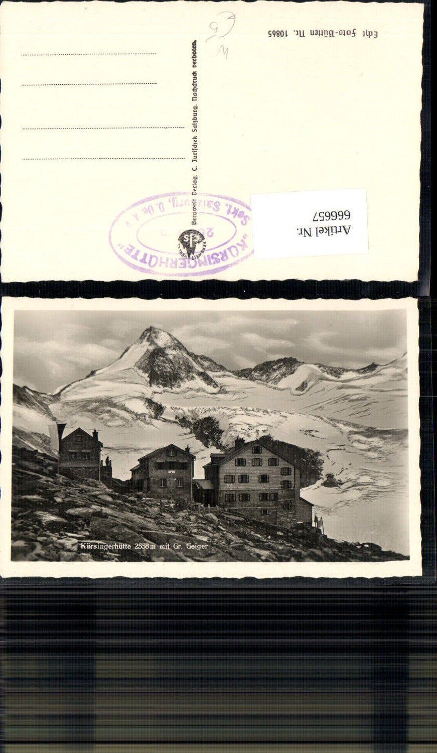 666657,Foto Ak Kürsingerhütte m. Gr. Geiger Neukirchen am Großvenediger