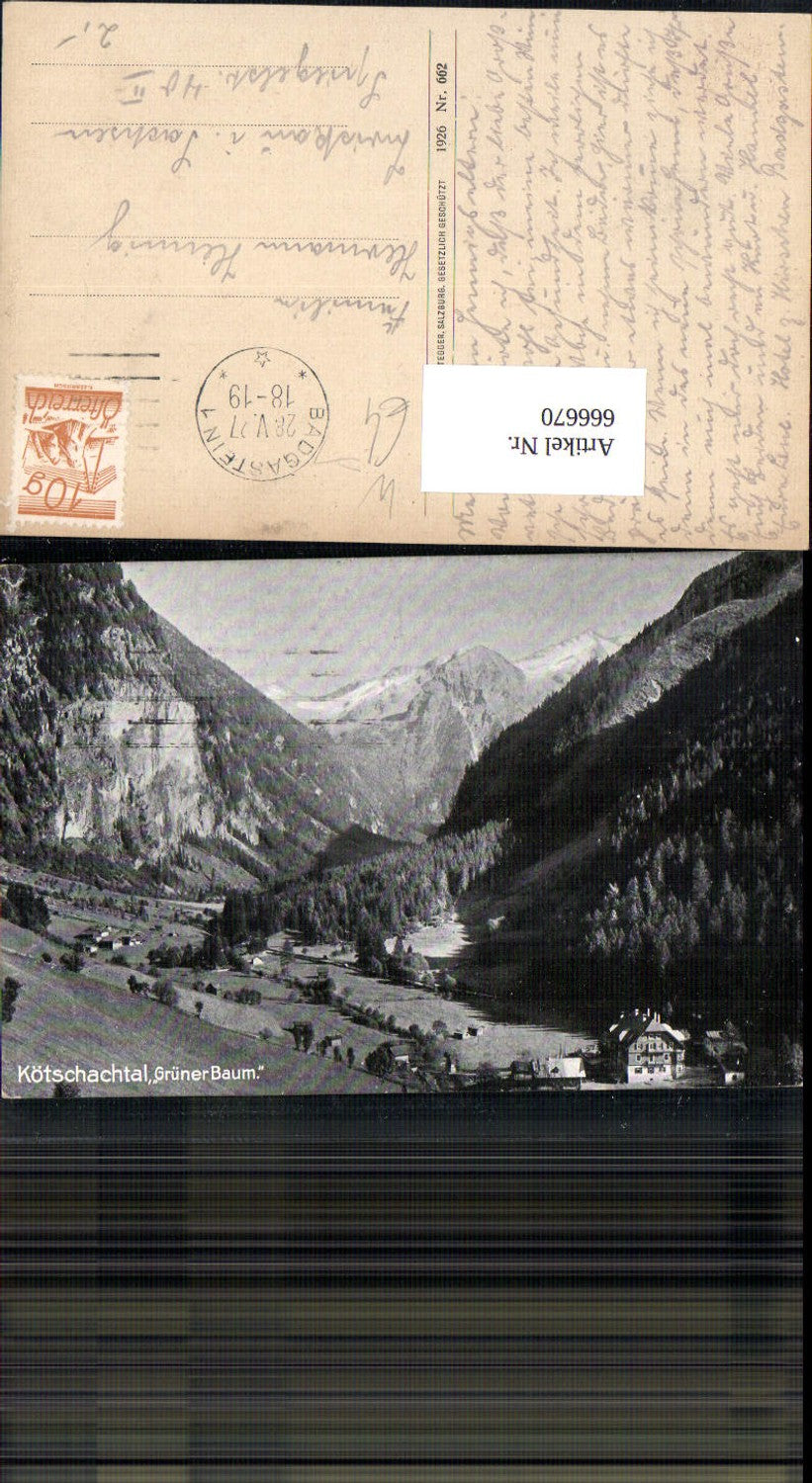 666670,Bad Gastein Kötschachtal Grüner Baum