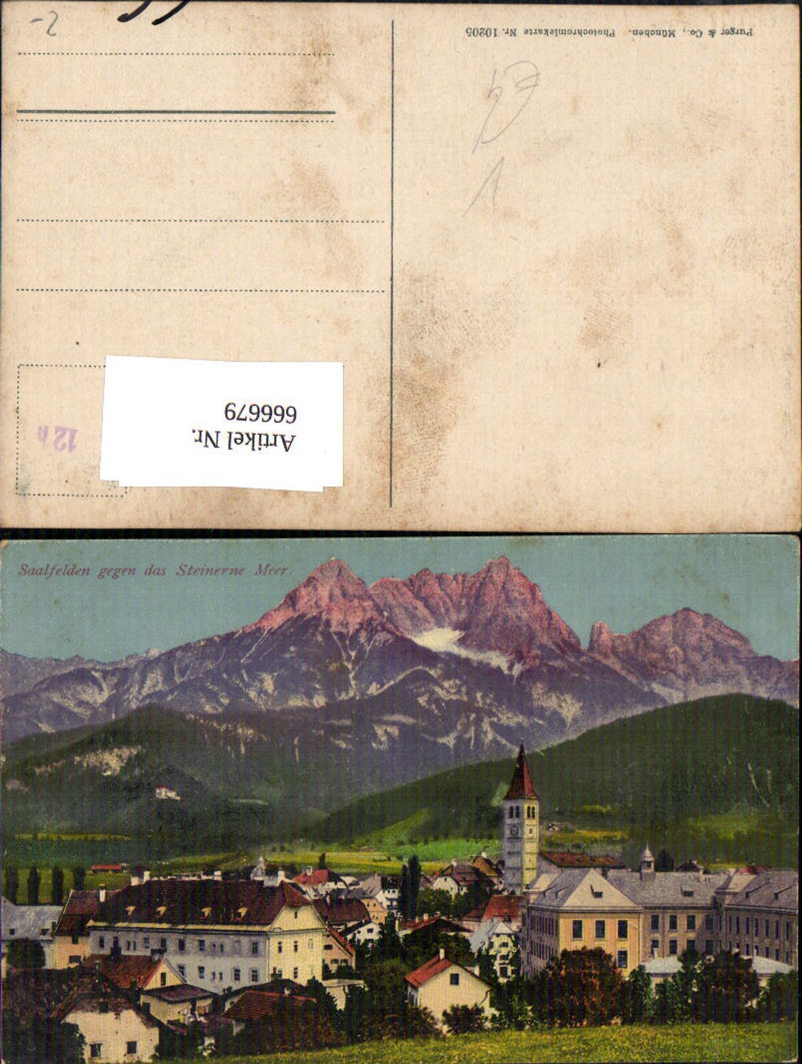 666679,Saalfelden geg. d. Steinerne Meer pub Purger Co 10205