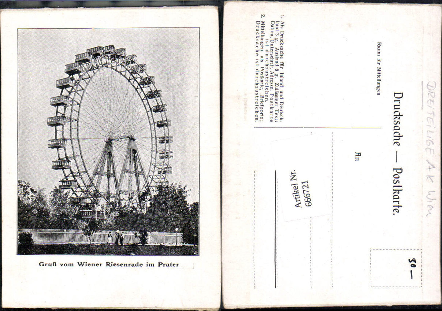 Alte Ansichtskarte – Old Postcard