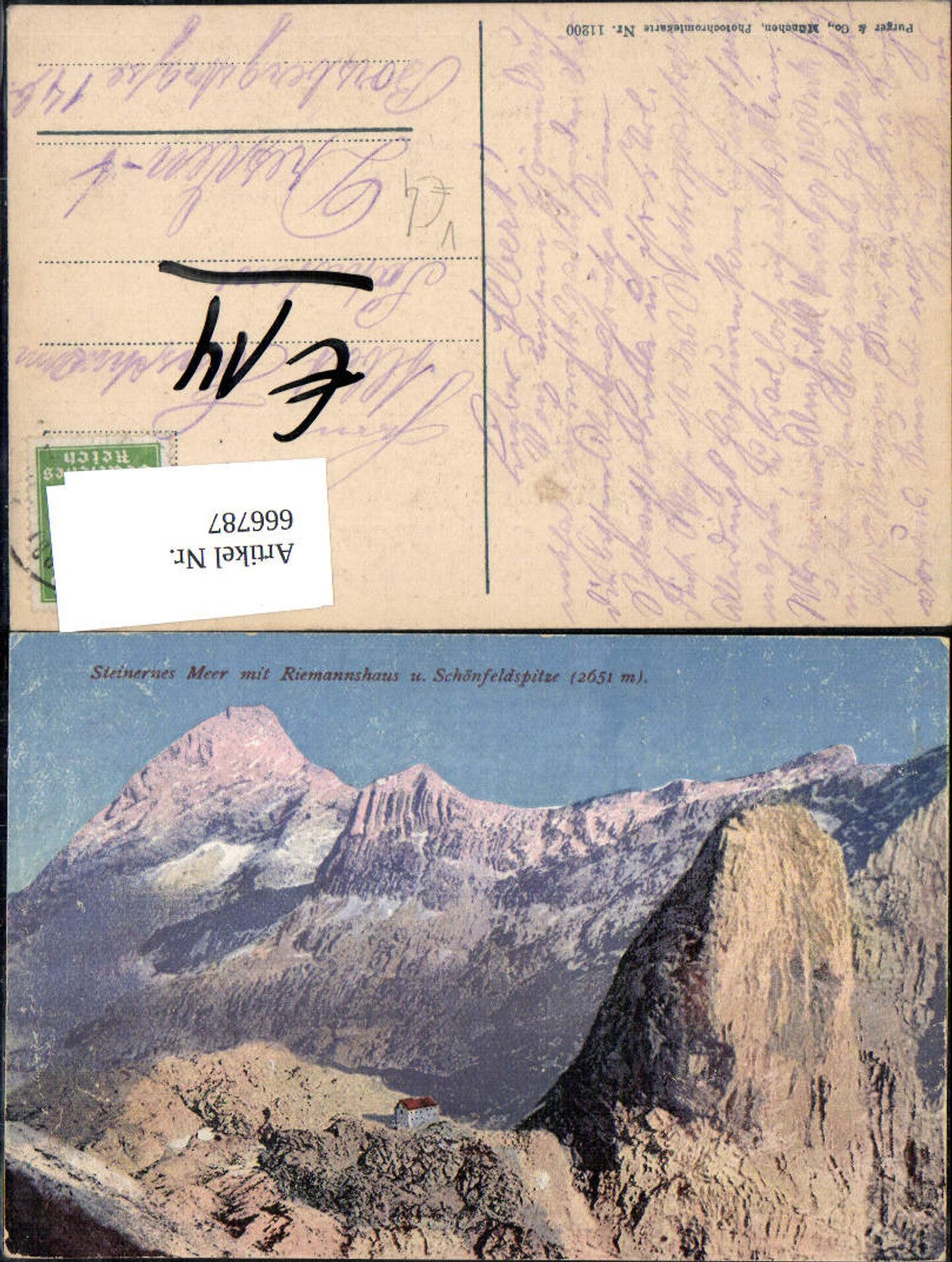 666787,Riemannhaus u. Schönfeldspitze Maria Alm am Steinernen Meer pub Purger Co 11200